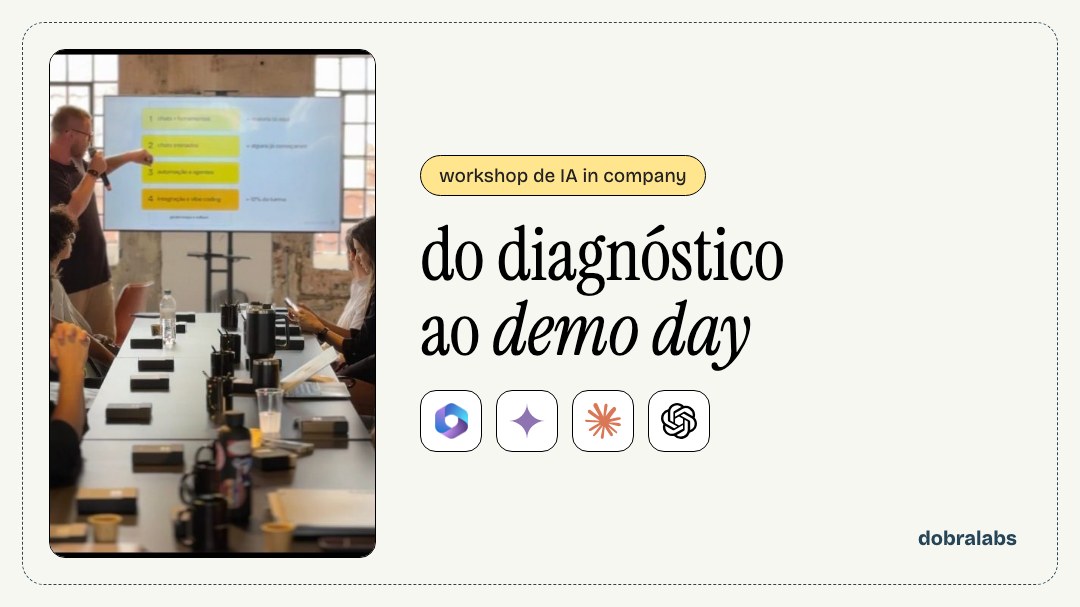 Workshop de IA para empresas: como funciona, do diagnóstico ao demo day